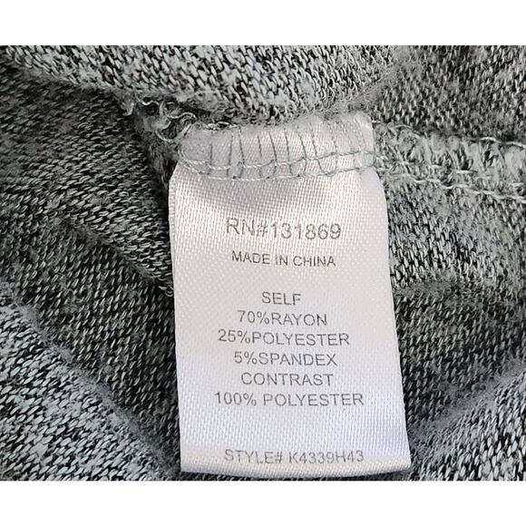 Inspired Hearts Green Gray Cowl Neck Pull Over Sweater Large Lightweight Soft - Picture 6 of 6